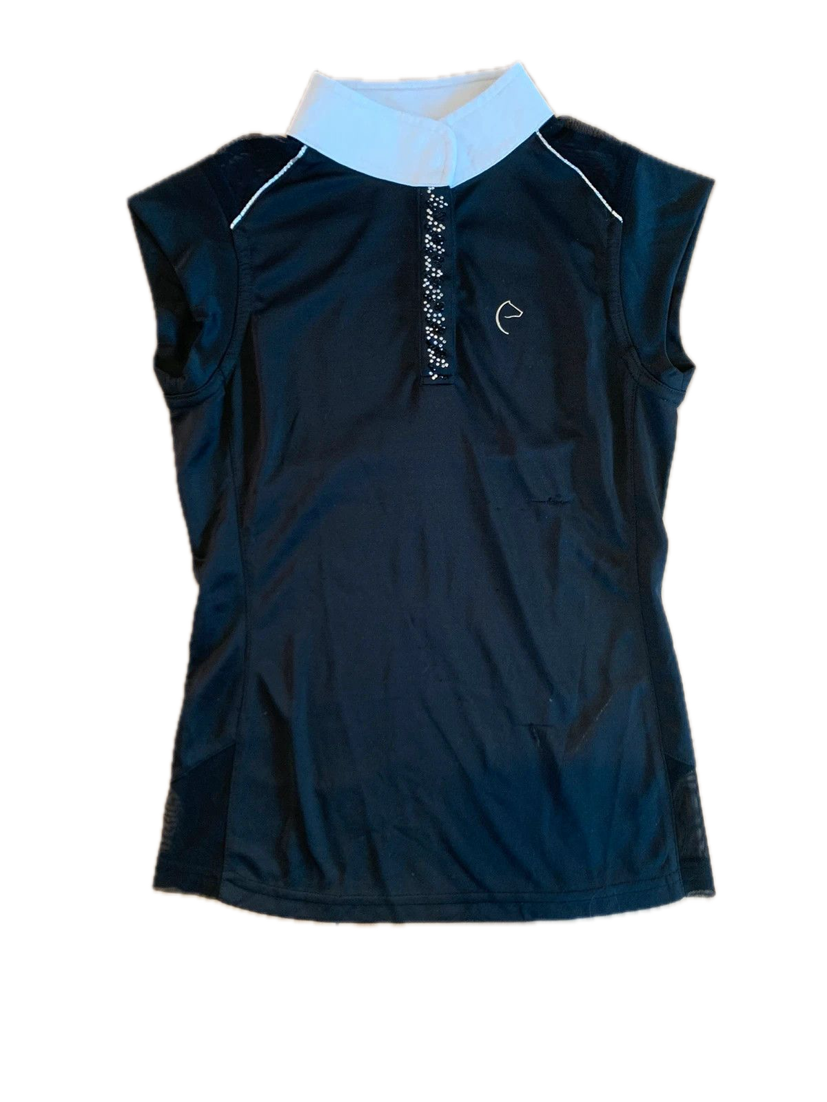 Polo sans manches Equi-Thème noir XXS
