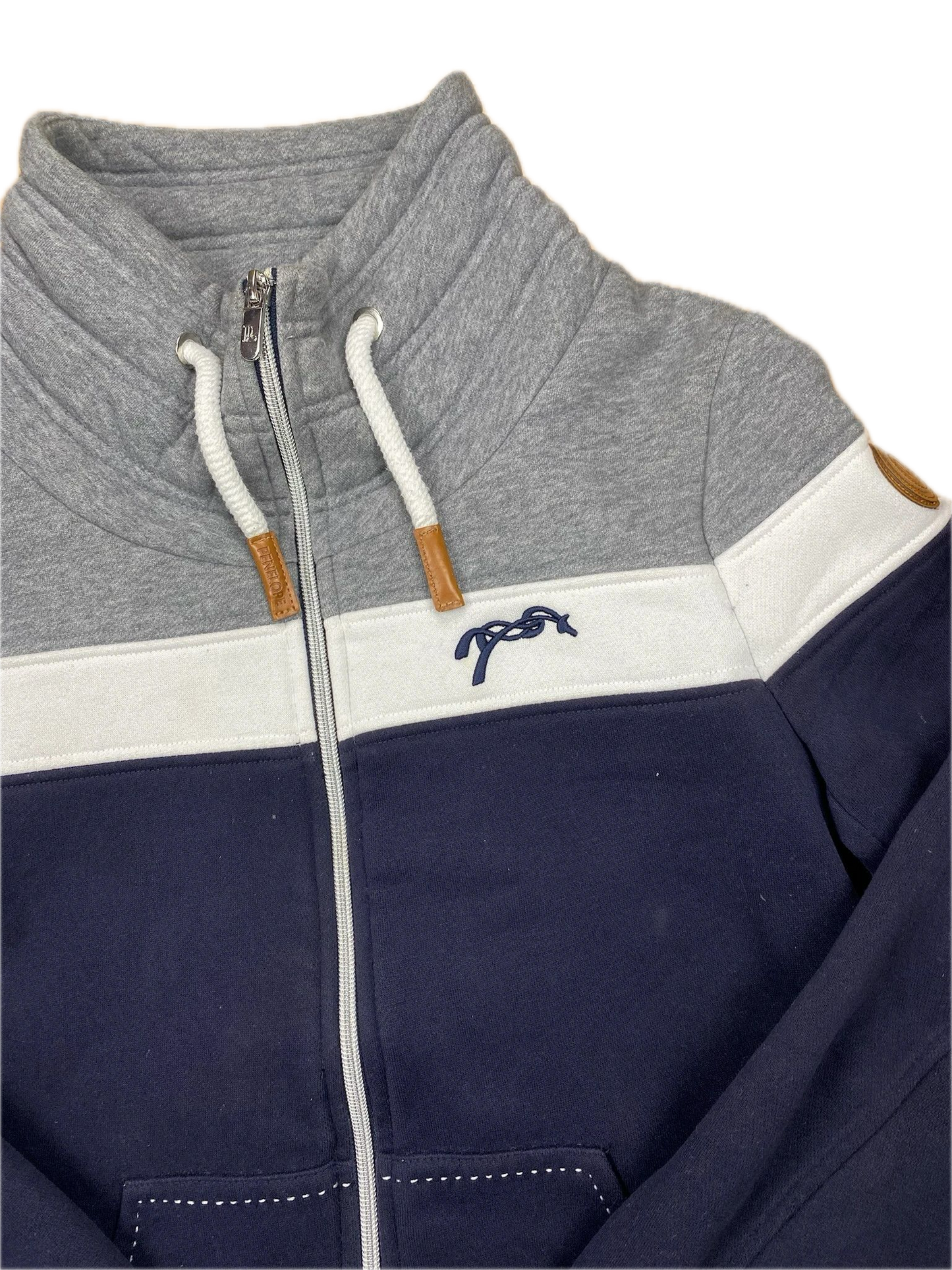 Gilet Sweatshirts Pénélope Leprevost Gris/Bleu