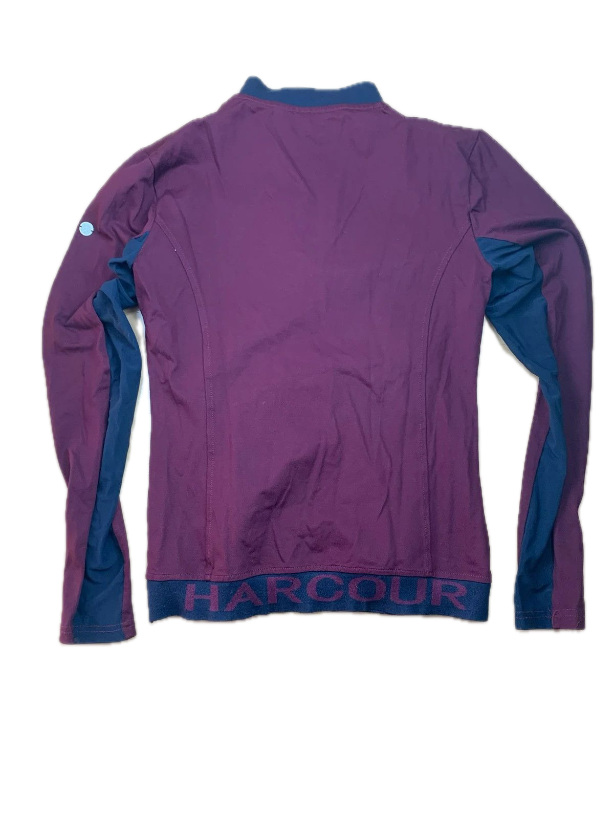 Polo Technique Harcour Manches Longues Bordeaux S : Performance & Style