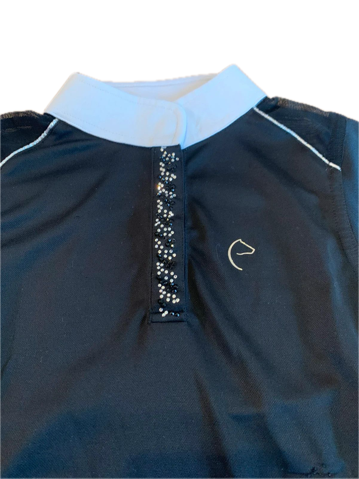 Polo sans manches Equi-Thème noir XXS