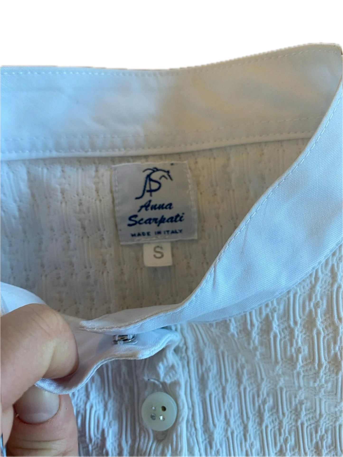 Polo Anna Scarpati Blanc S