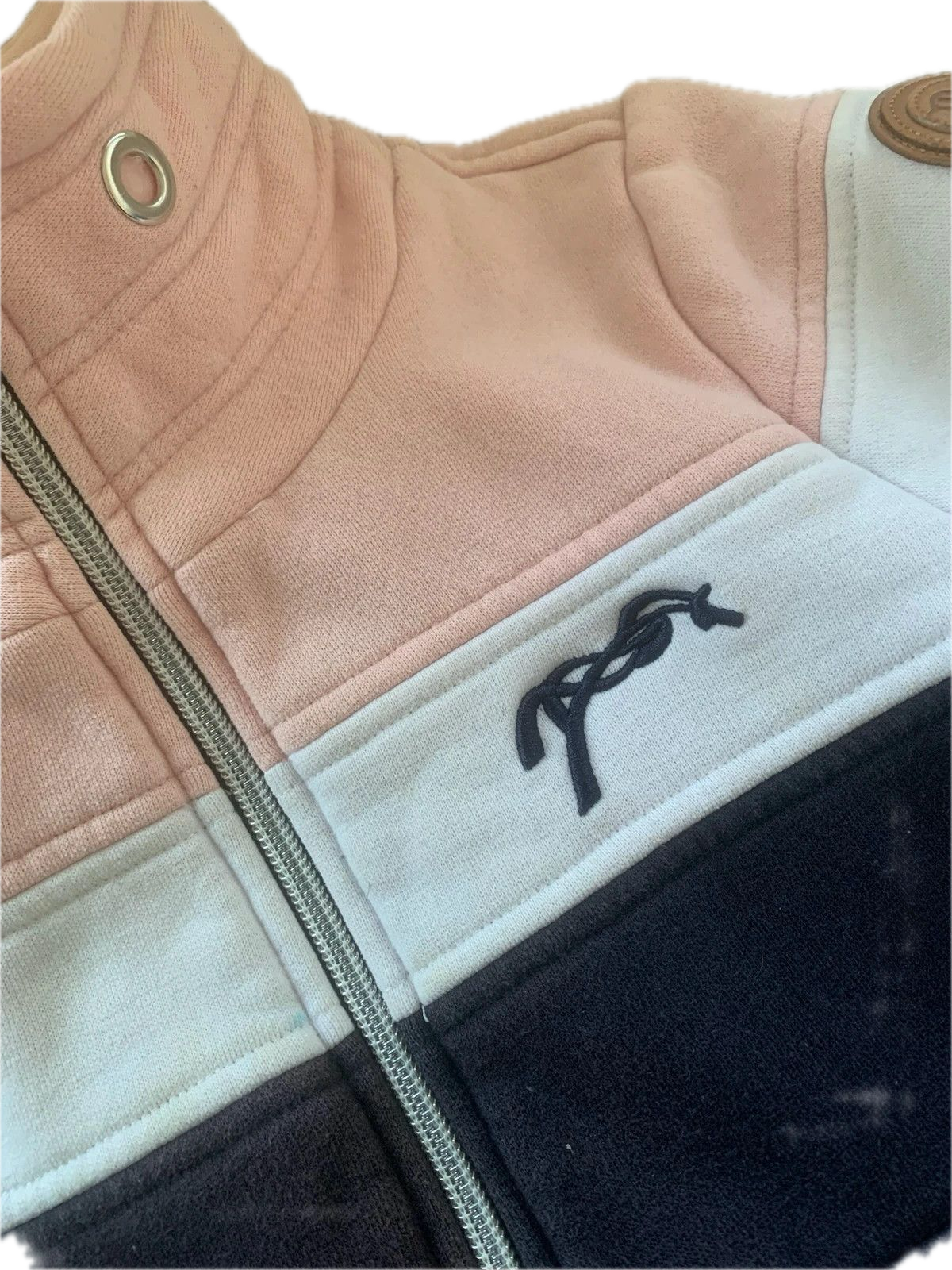 Gilet Polaire Pénélope Leprevost Bleu Marine/Blanc/Rose 6 Ans