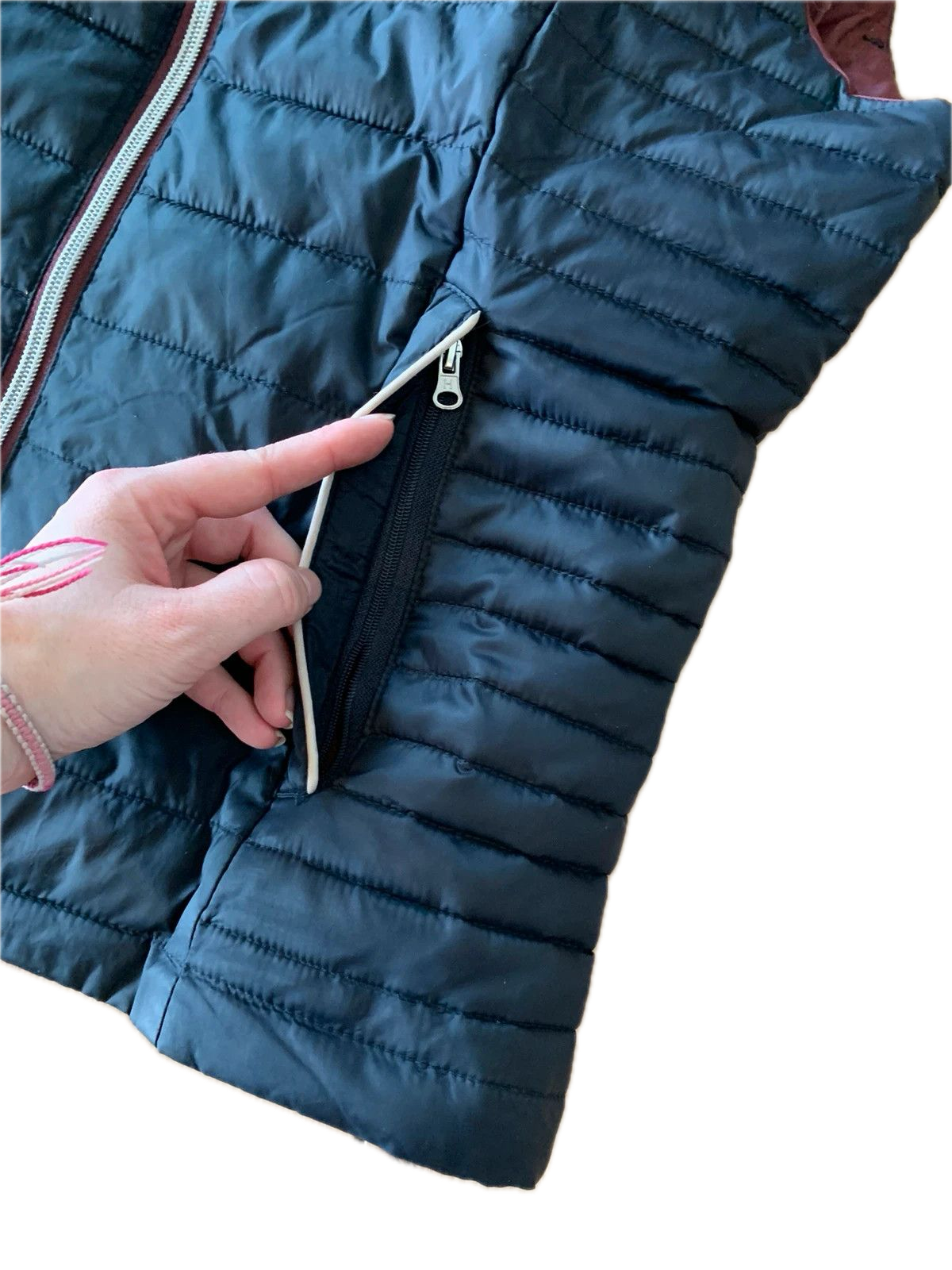 Veste sans manches Harcour marine / bordeaux M