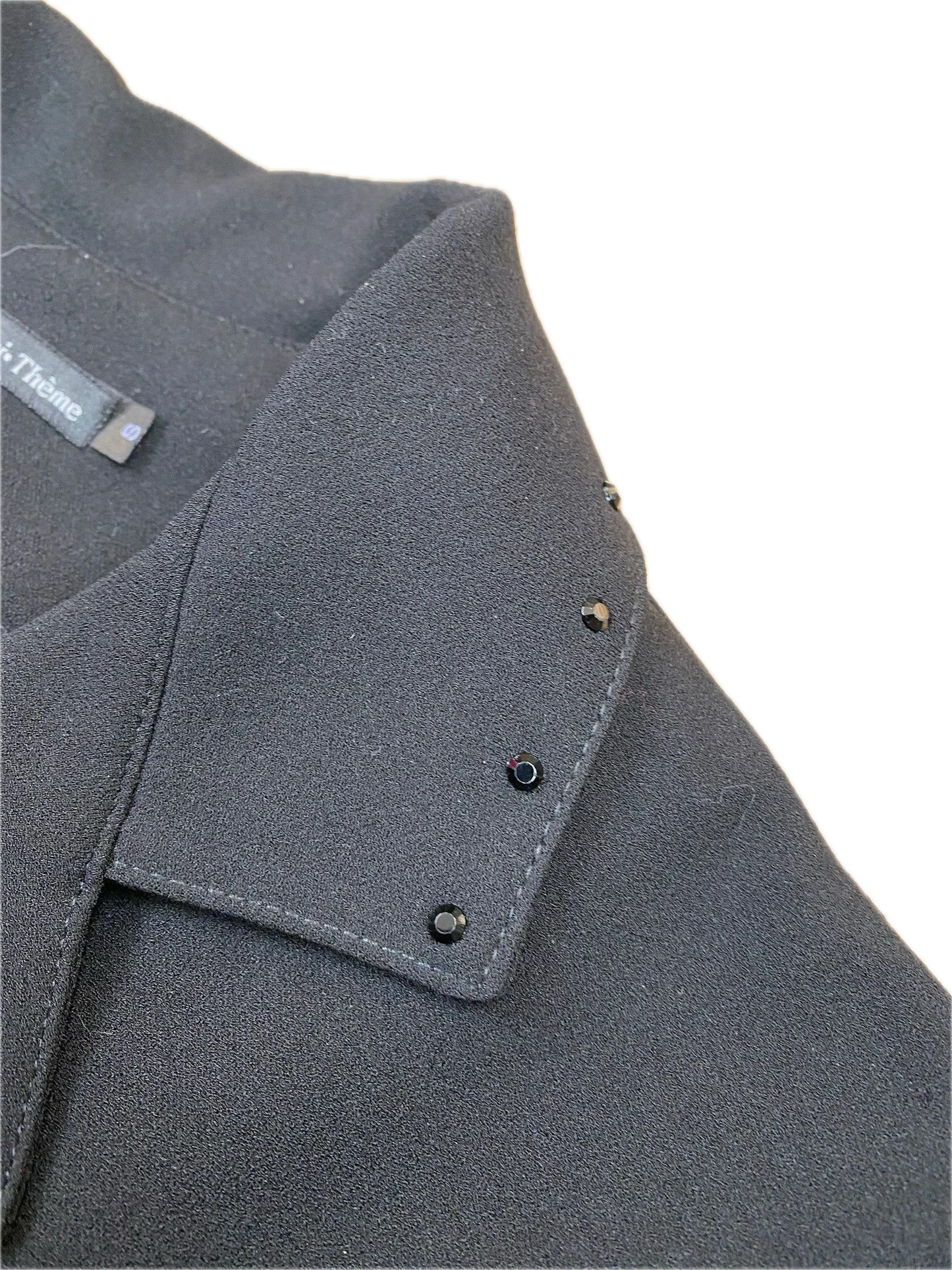Veste de Concours Equi-Thème Noire Strass S : Élégance Scintillante